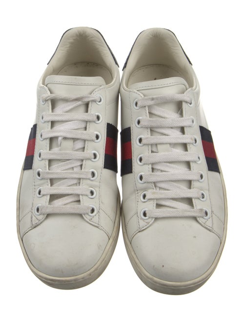 Gucci Sylvie Web Accent Leather Sneakers