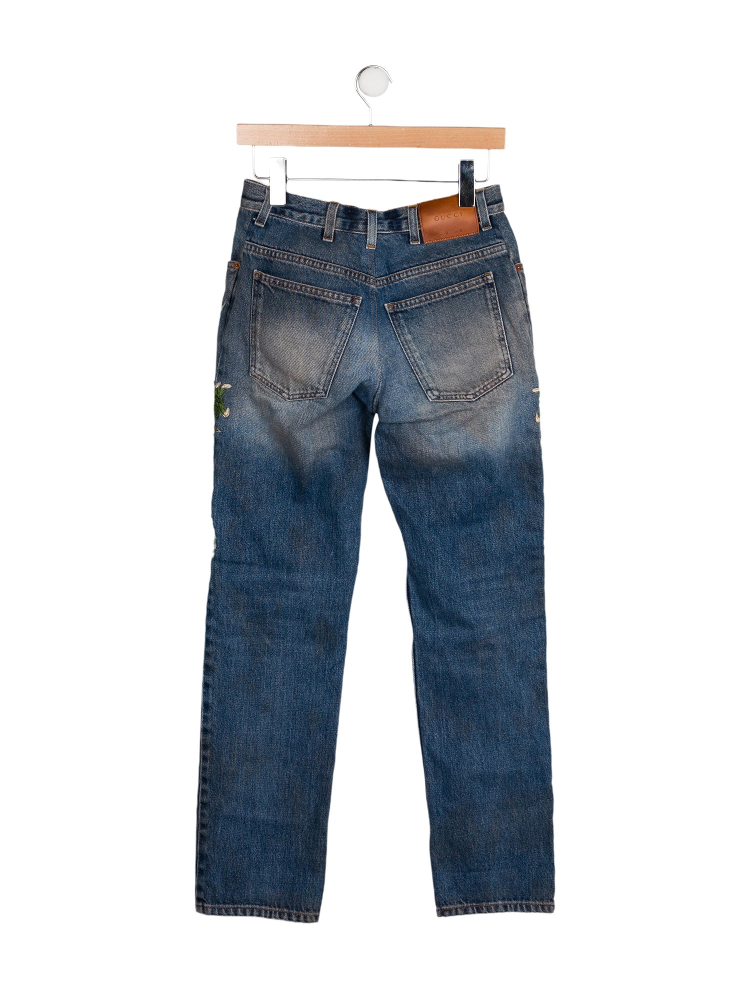 Gucci Mid-Rise Straight Leg Jeans