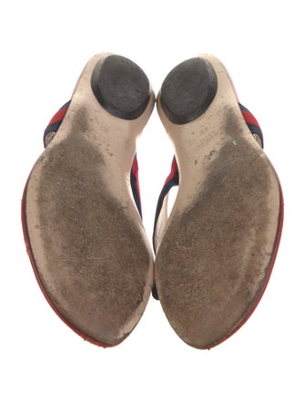 Gucci Sylvie Web Accent Bow Accents Slides