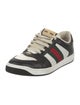 Gucci Web Accent Leather Sneakers