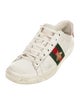 Gucci Web Accent Leather Sneakers