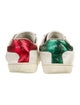 Gucci Web Accent Leather Sneakers