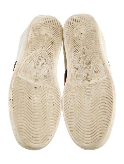 Gucci Web Accent Leather Sneakers