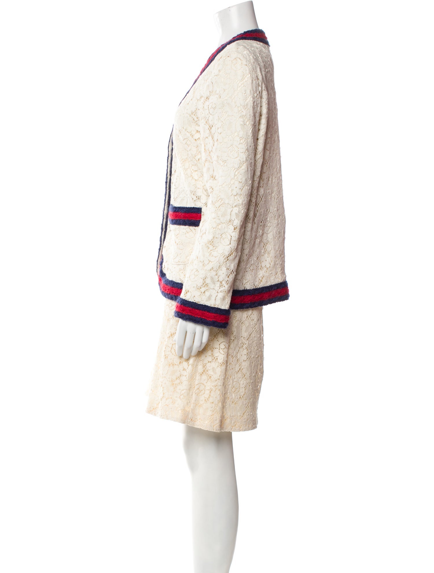 Gucci 2017 Striped Skirt Suit