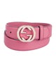 Gucci Interlocking G Logo Leather Waist Belt