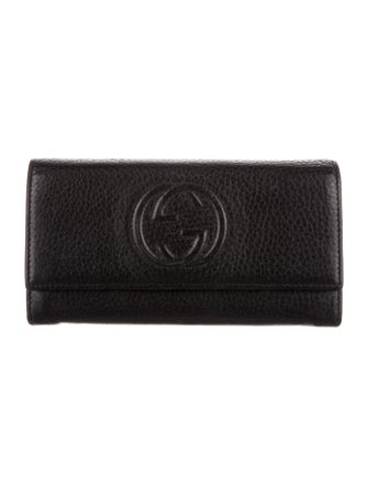 Gucci Interlocking G Logo Leather Continental Wallet