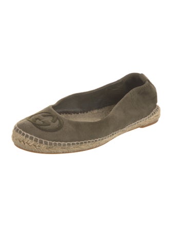 Gucci Interlocking G Logo Suede Espadrilles