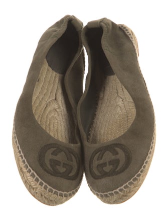 Gucci Interlocking G Logo Suede Espadrilles