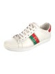 Gucci Web Accent Leather Sneakers