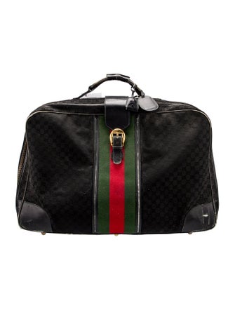 Gucci GG Canvas Web Suitcase