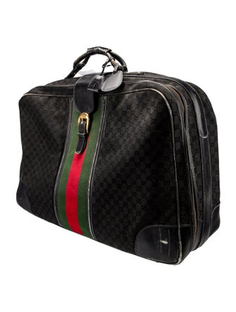 Gucci GG Canvas Web Suitcase