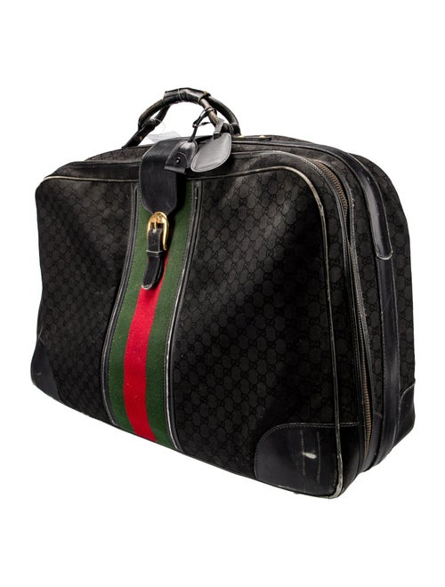 Gucci GG Canvas Web Suitcase
