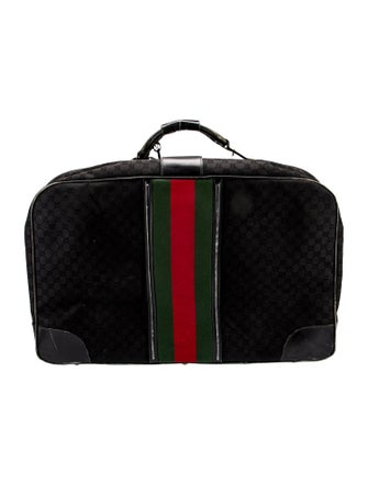 Gucci GG Canvas Web Suitcase