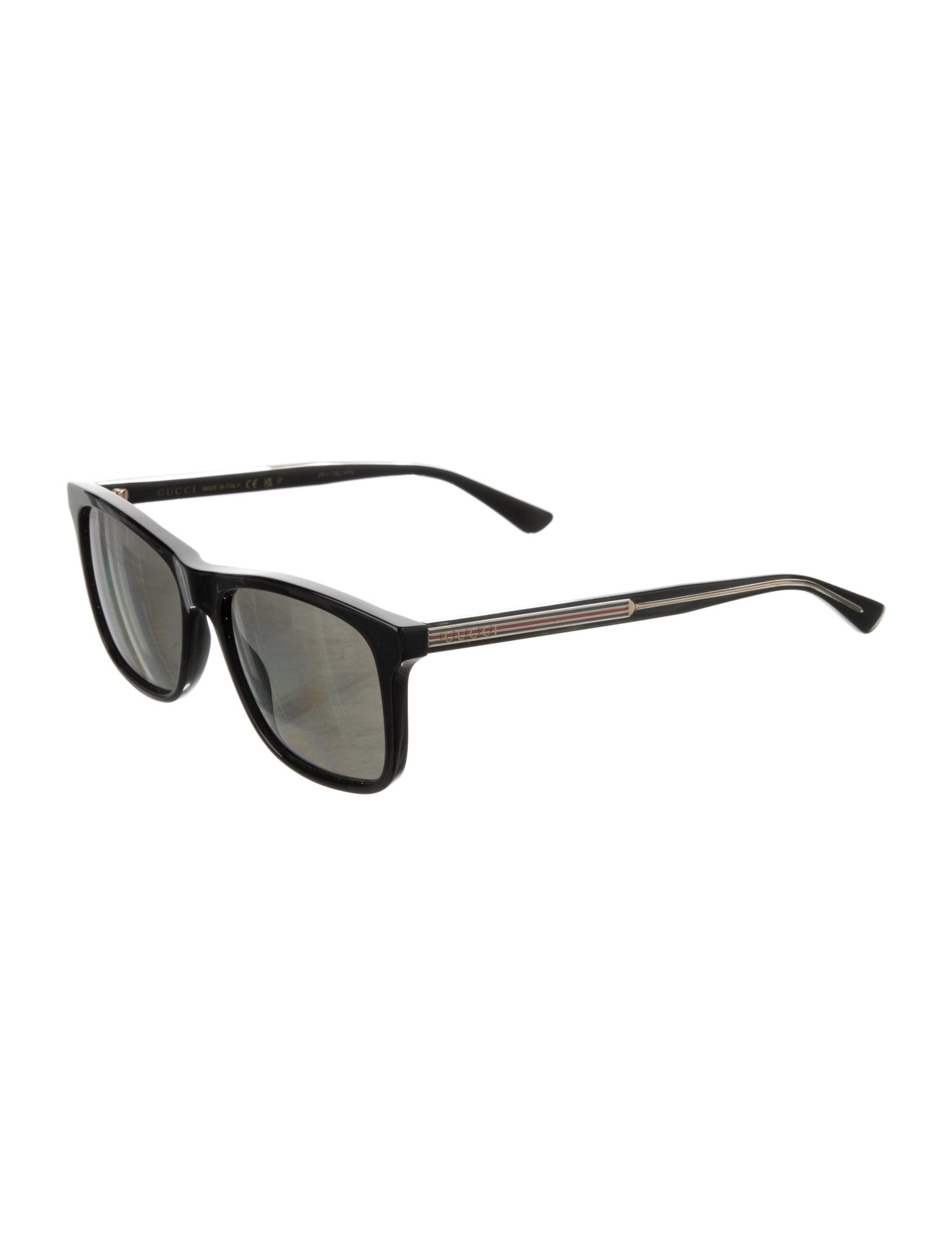 Gucci Web Accent Wayfarer Sunglasses