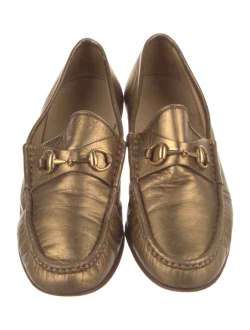 Gucci Vintage Horsebit Accent Loafers