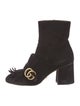 Gucci Double G Logo Suede Sock Boots