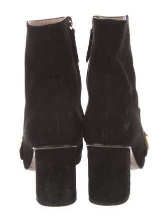 Gucci Double G Logo Suede Sock Boots