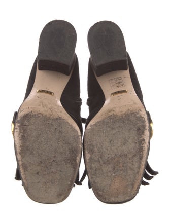 Gucci Double G Logo Suede Sock Boots