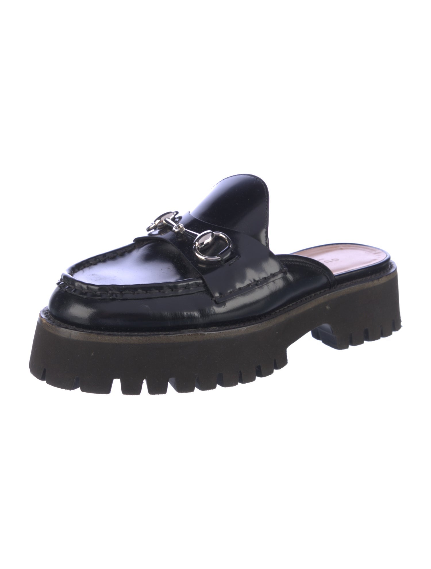 Gucci Horsebit Accent Leather Mules