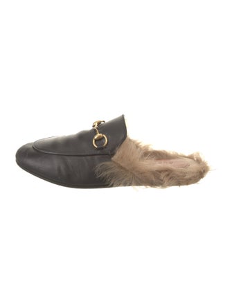 Gucci Horsebit Accent Leather Mules