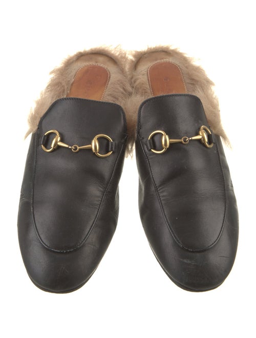 Gucci Horsebit Accent Leather Mules