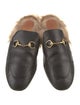 Gucci Horsebit Accent Leather Mules