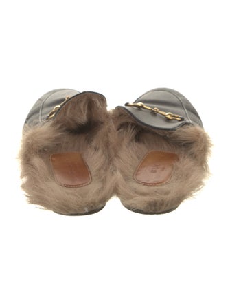 Gucci Horsebit Accent Leather Mules