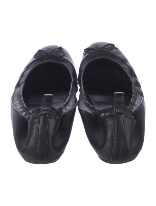 Gucci GG Logo Leather Ballet Flats