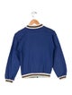 Gucci Solid Web-Trim Zip Sweater