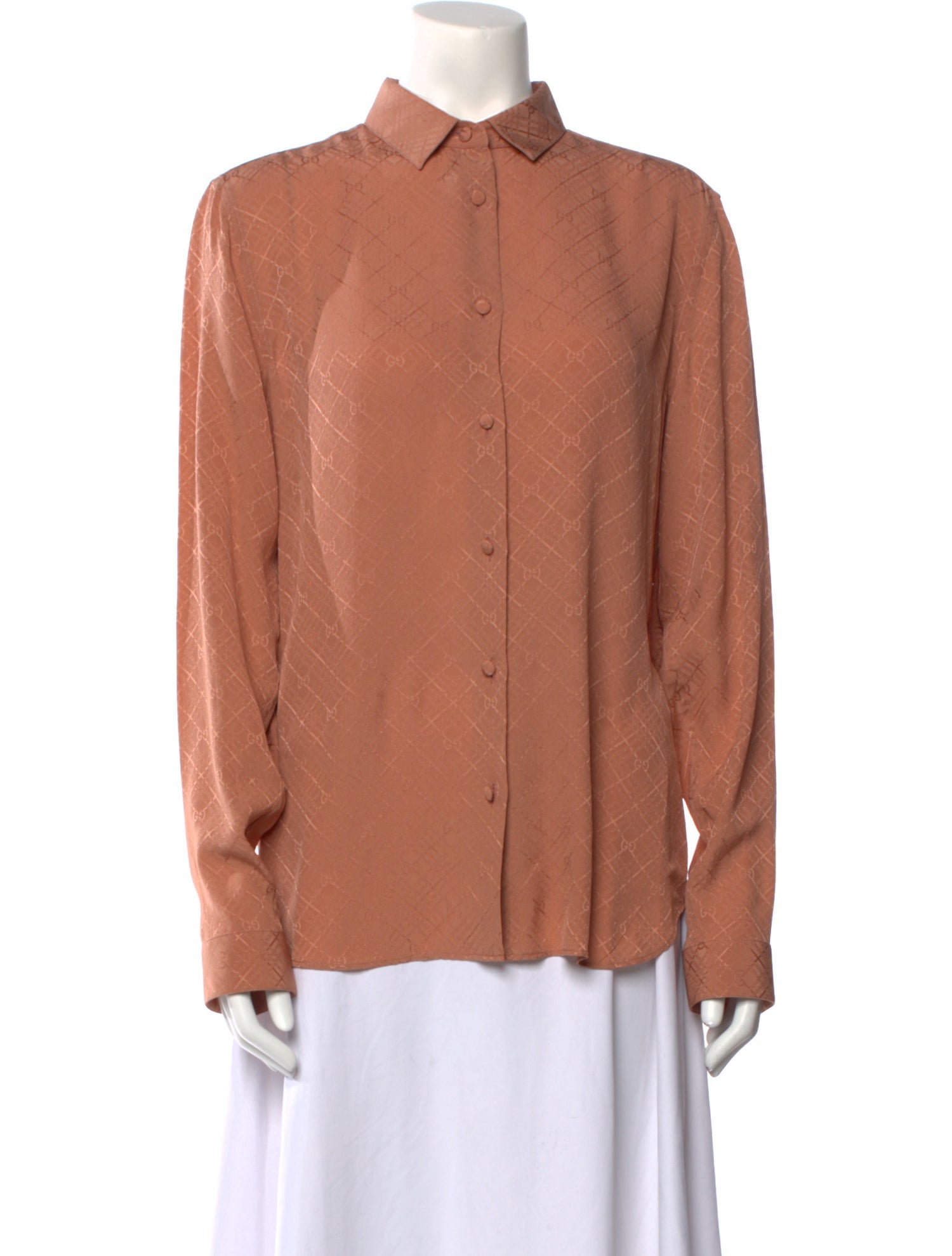 Gucci 2020 Silk Button-Up Top