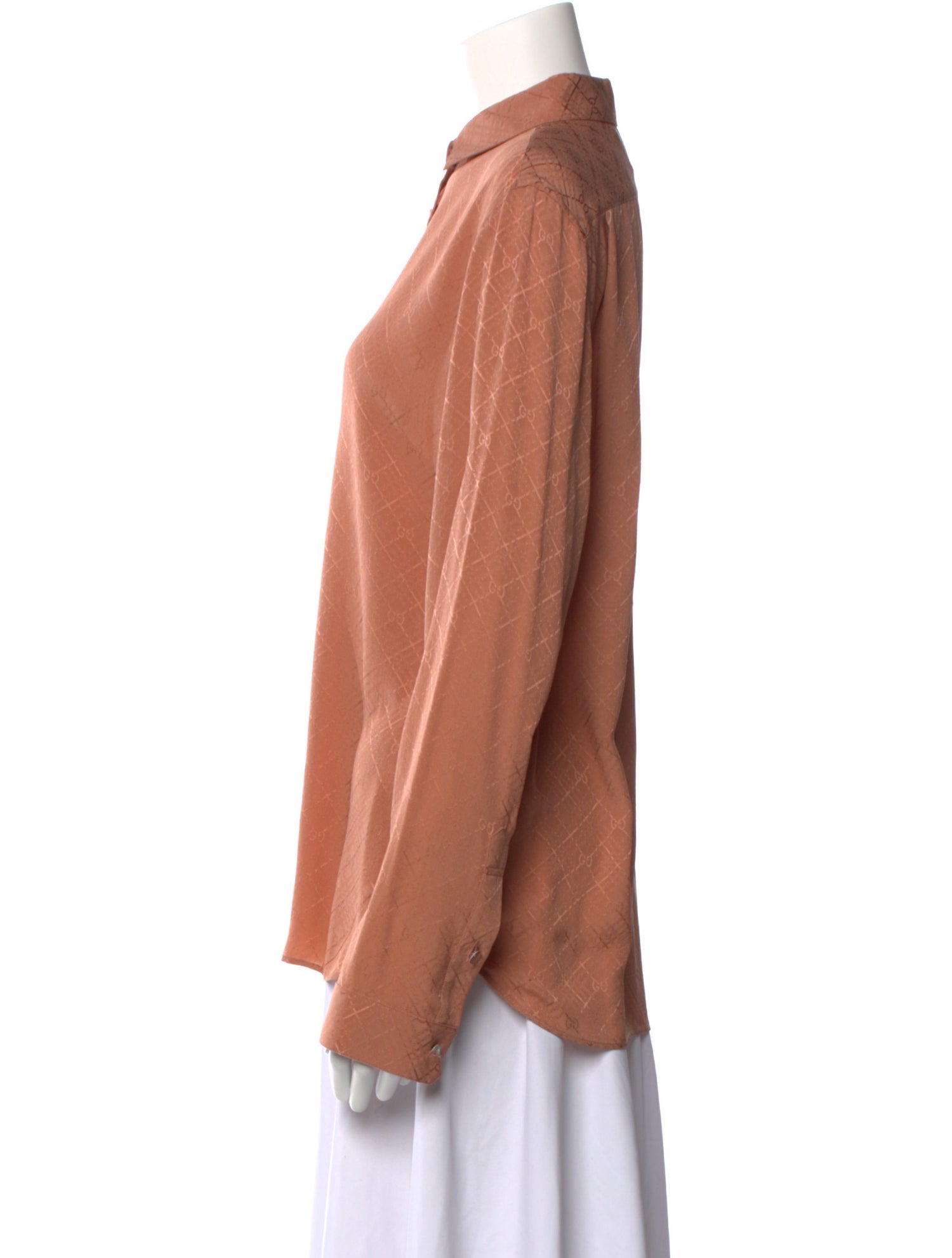 Gucci 2020 Silk Button-Up Top