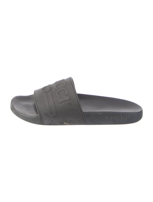 Gucci Interlocking G Logo Rubber Slides