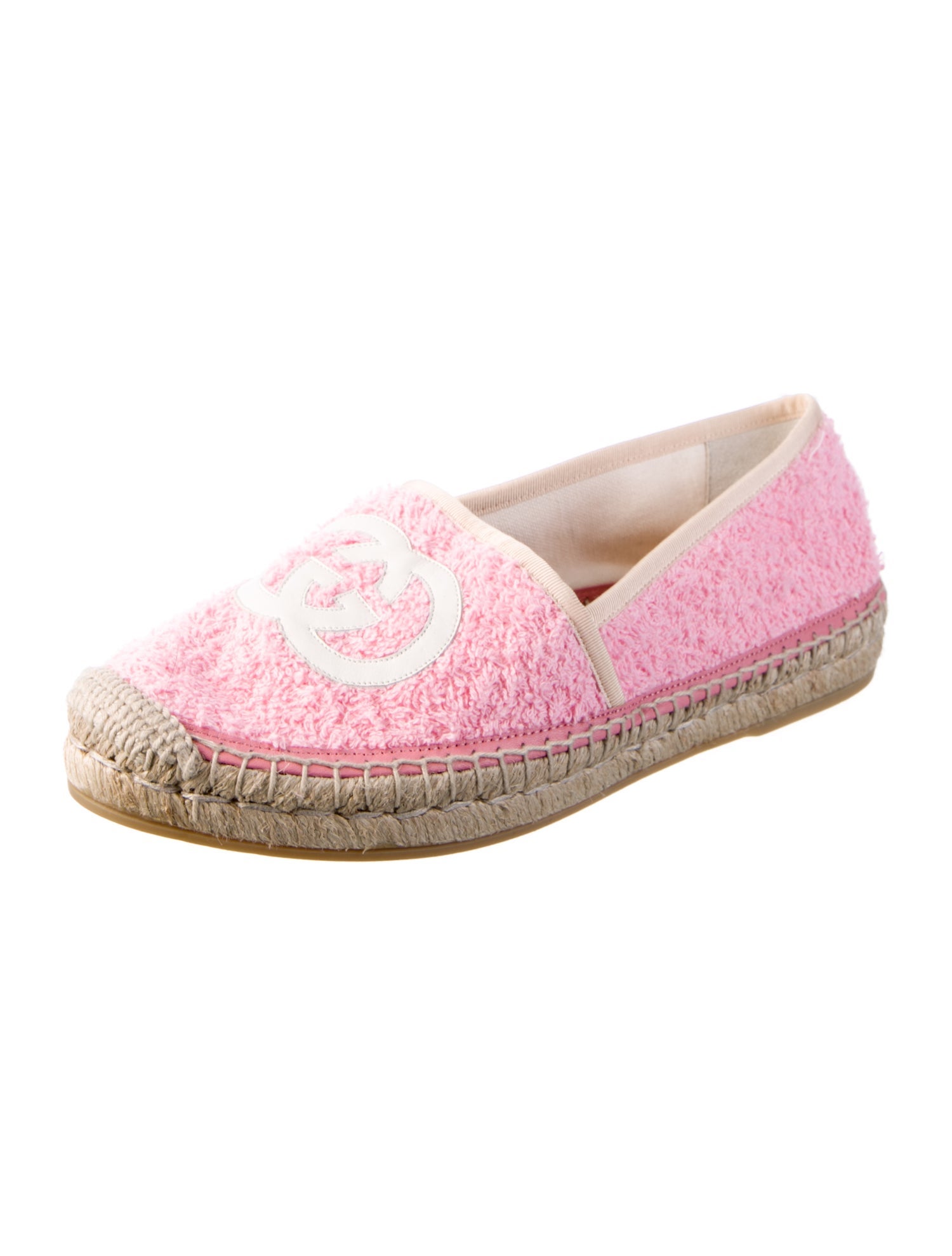 Gucci Interlocking G Logo Terry Cloth Espadrilles