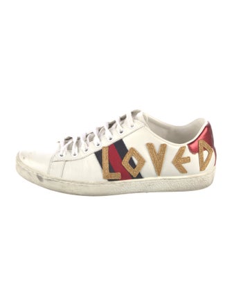 Gucci Sylvie Web Accent Leather Sneakers
