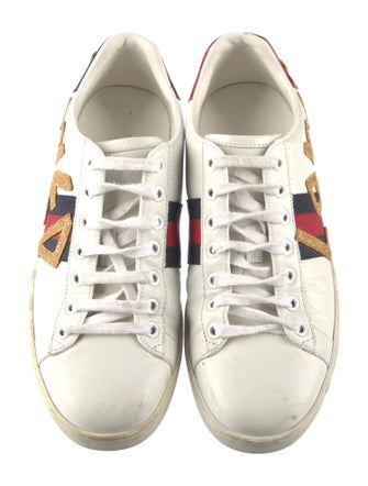 Gucci Sylvie Web Accent Leather Sneakers