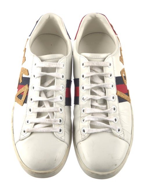 Gucci Sylvie Web Accent Leather Sneakers