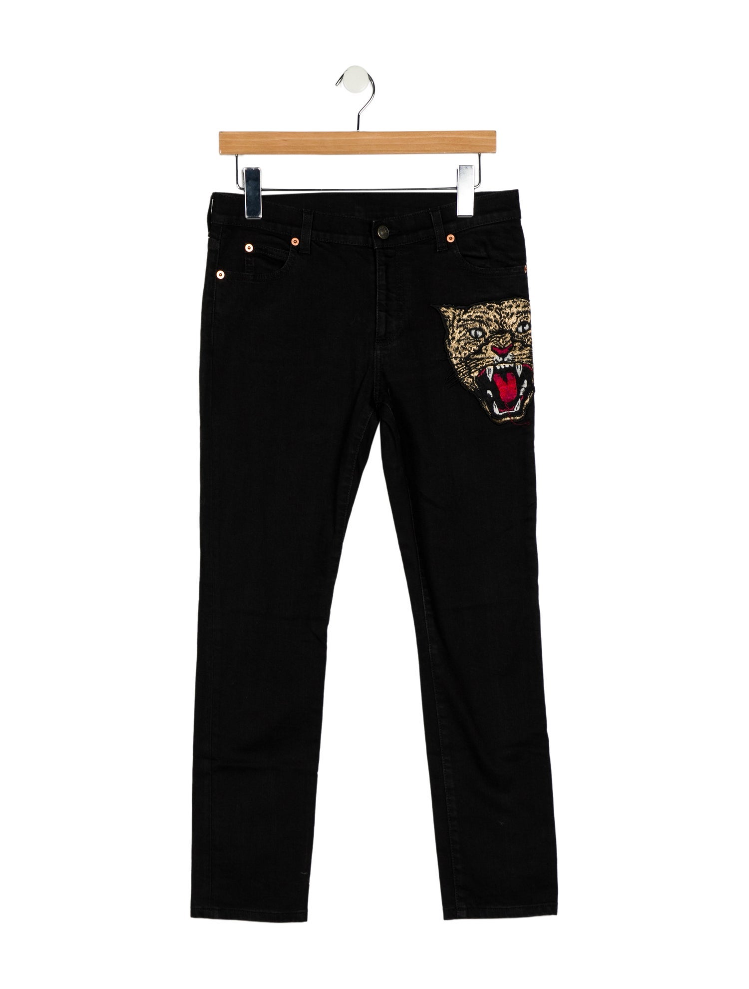Gucci Mid-Rise Straight Leg Jeans