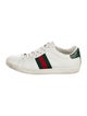 Gucci Web Accent Leather Sneakers