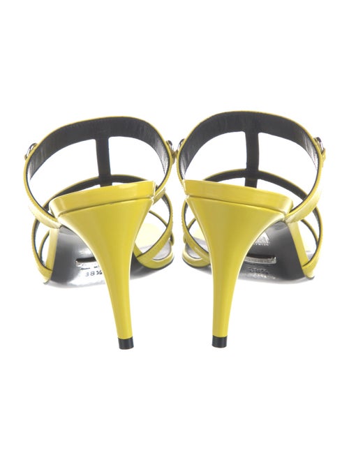 Gucci Horsebit Accent Patent Leather Slides