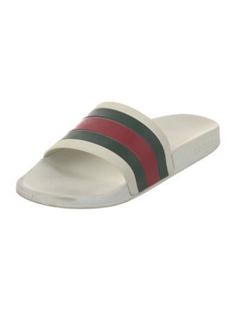 Gucci Web Accent Rubber Slides