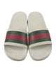 Gucci Web Accent Rubber Slides