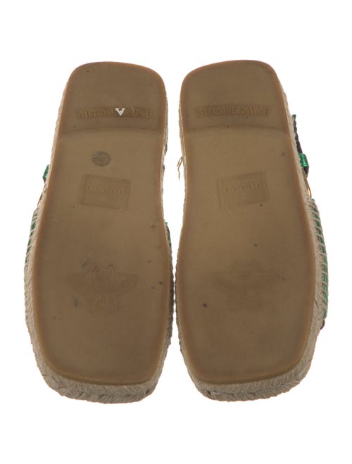 Gucci Double G Logo Leather Espadrilles
