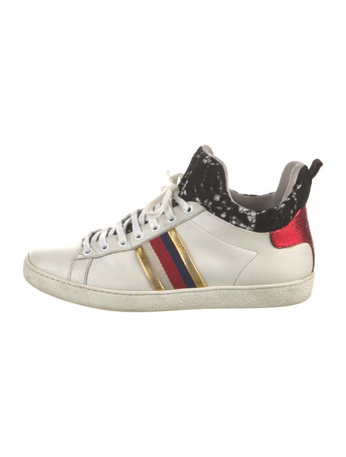 Gucci Sylvie Web Accent Leather Sneakers