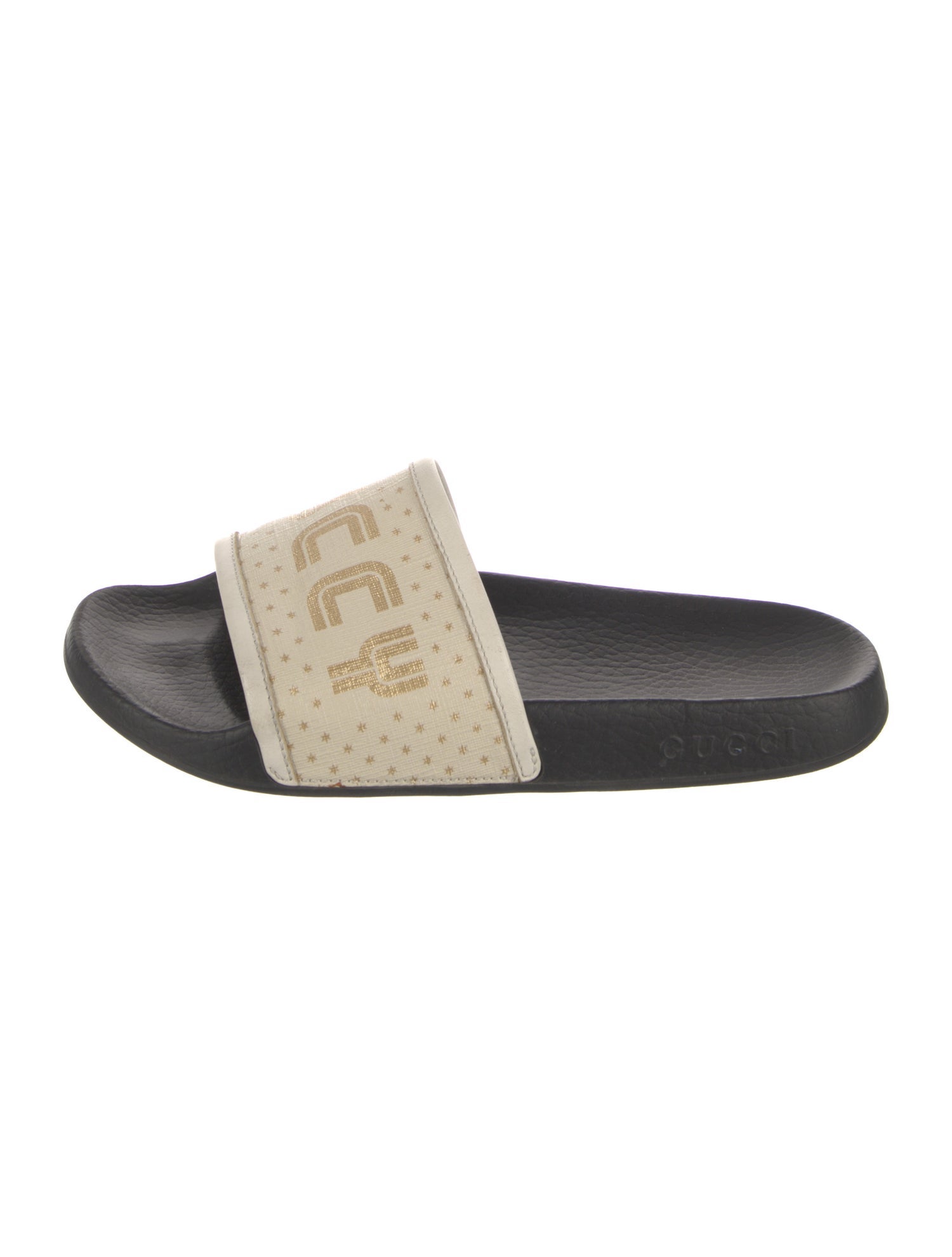 Gucci Canvas Printed Slides