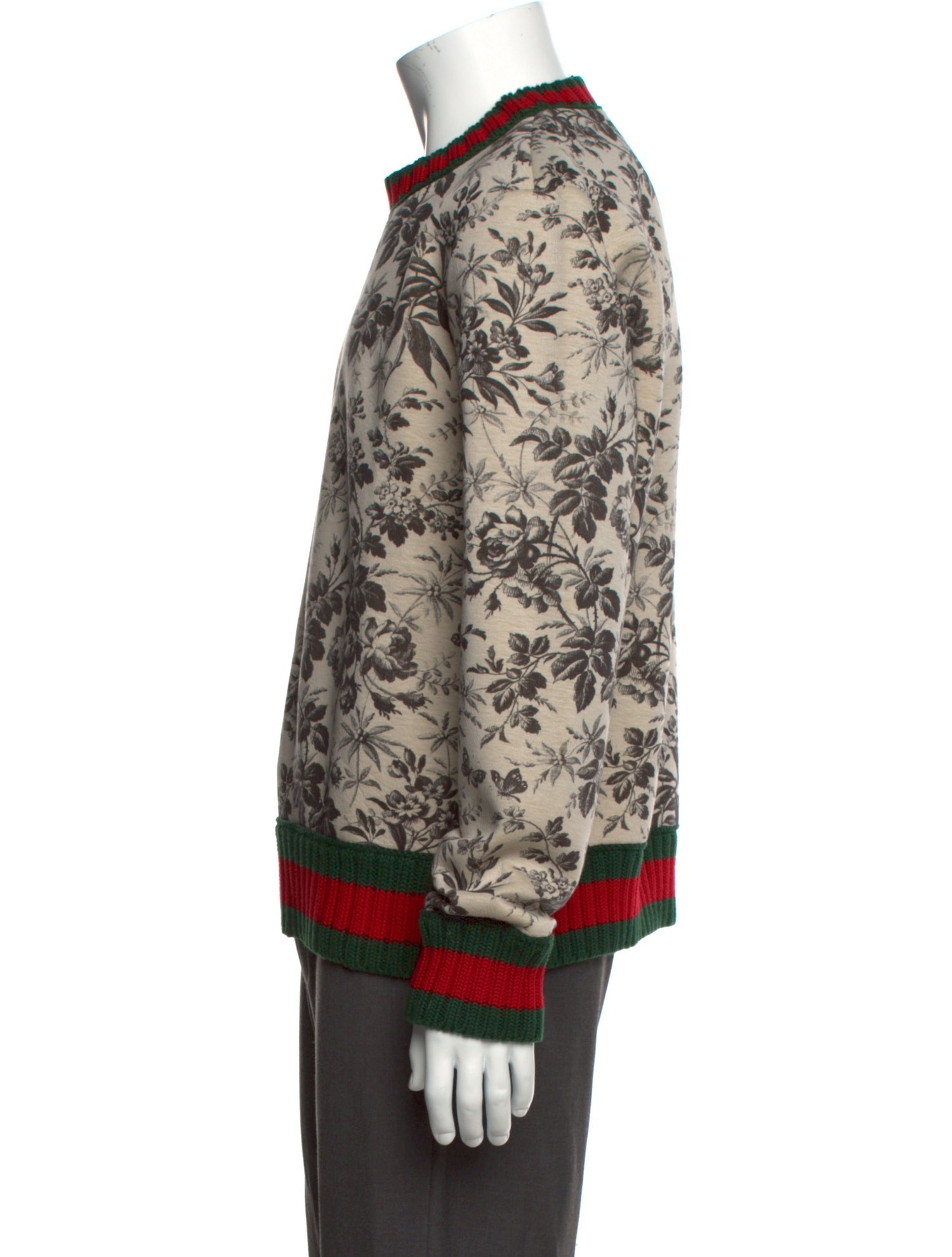 Gucci Web Accent 'Floral' Pullover