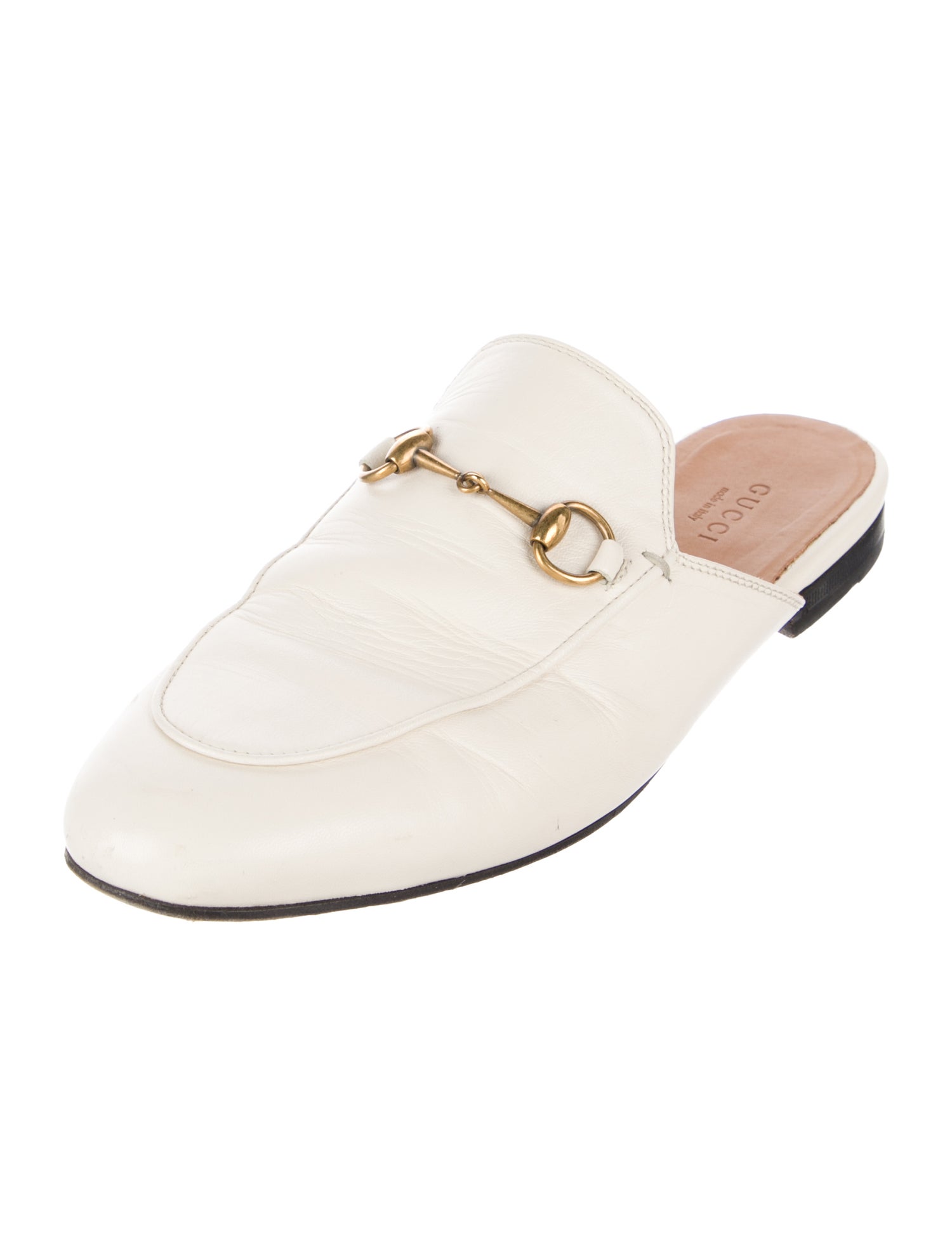 Gucci Horsebit Accent Leather Mules