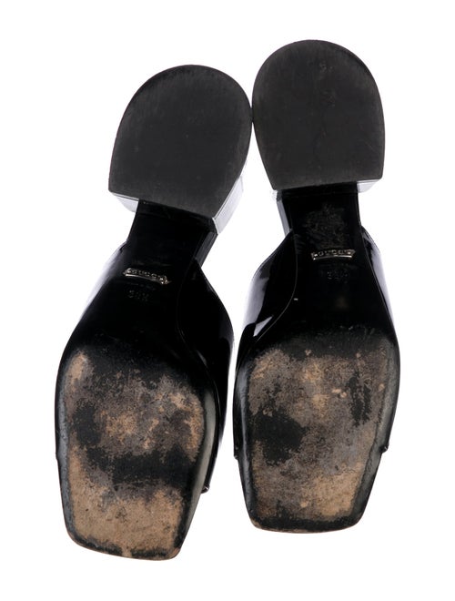 Gucci Horsebit Accent Patent Leather Slides