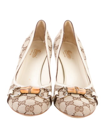 Gucci Printed Slingback Pumps