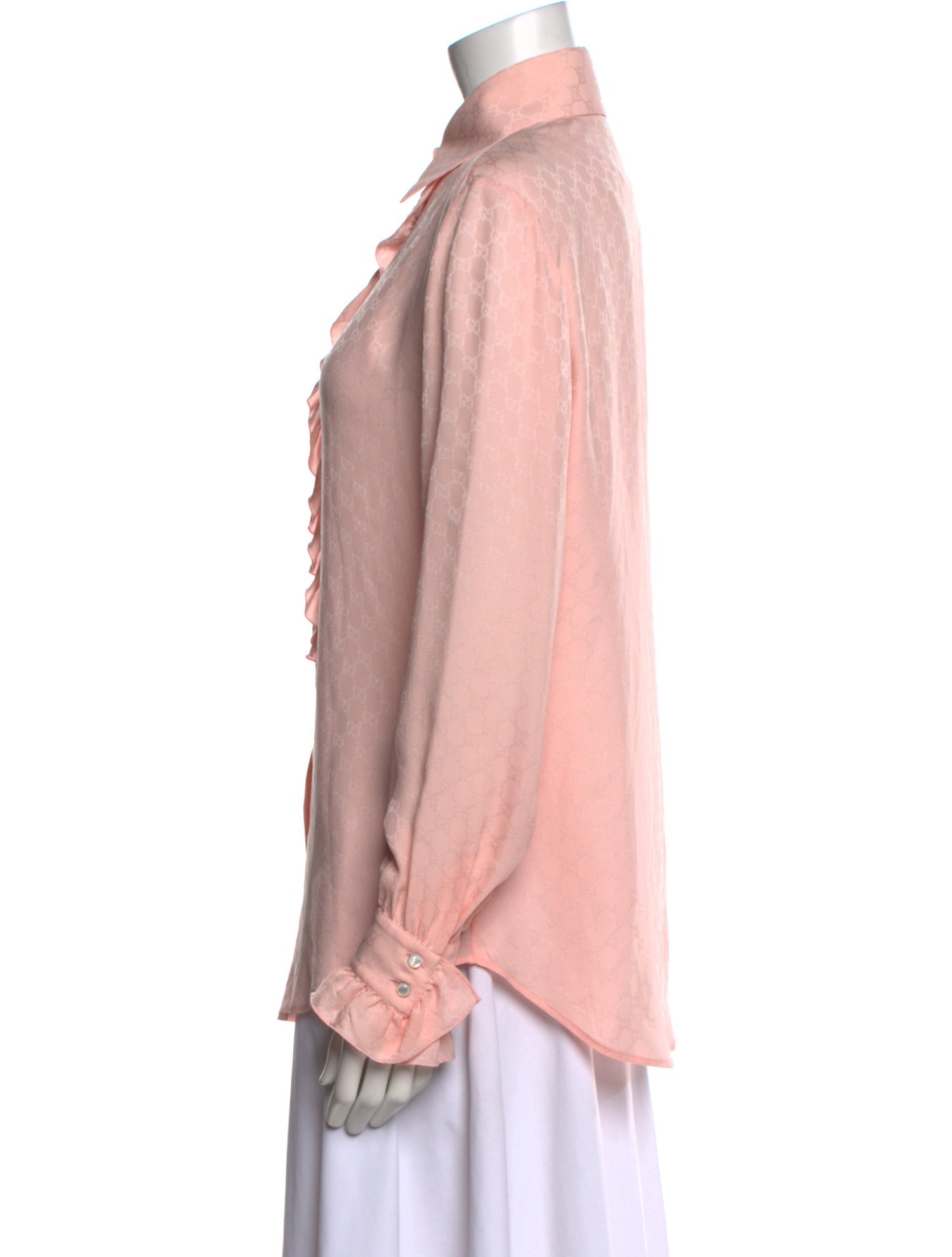 Gucci 2018 Silk Button-Up Top