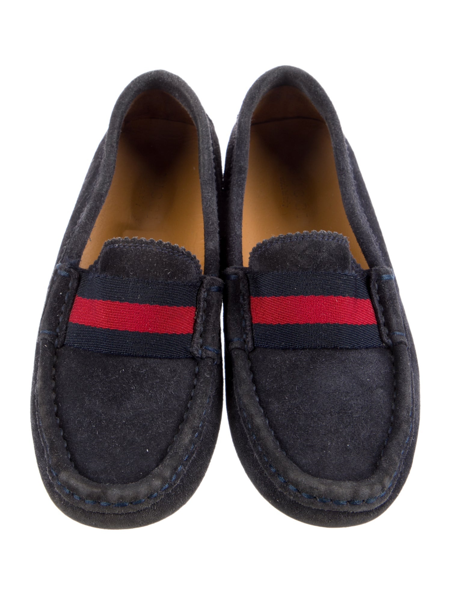 Gucci Kids' Web Accent Loafers